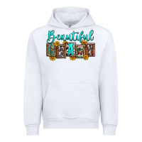 White beautiful crazy Urban Hoodie - Zillion Design Studio
