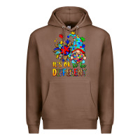 Chestnut it's ok to be different autism gnome Premium Hoodie - Zillion Design Studio