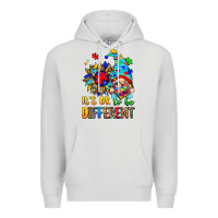 Dove Grey it's ok to be different autism gnome Premium Hoodie - Zillion Design Studio