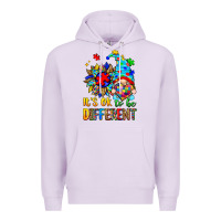 Lilac it's ok to be different autism gnome Premium Hoodie - Zillion Design Studio