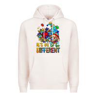 Pale Pink it's ok to be different autism gnome Premium Hoodie - Zillion Design Studio