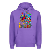 Purple it's ok to be different autism gnome Premium Hoodie - Zillion Design Studio