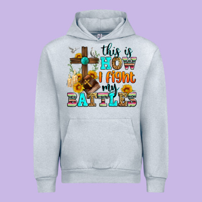 This Is How I Fight My Battles Urban Hoodie Designed By Zillion Design Studio