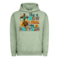 Pigment Oil Green this is how i fight my battles Urban Hoodie - Zillion Design Studio