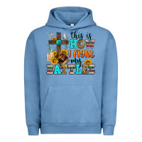 Pigment Pebble Blue this is how i fight my battles Urban Hoodie - Zillion Design Studio