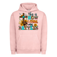 Pigment Salmon this is how i fight my battles Urban Hoodie - Zillion Design Studio