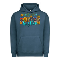 Pigment Midnight Navy mother hustler Urban Hoodie - Zillion Design Studio