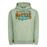 Pigment Oil Green mother hustler Urban Hoodie - Zillion Design Studio