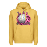 Antique Gold Tackle Cancer Volleyball Premium Hoodie - texasbilliewilder