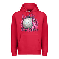 Cardinal Tackle Cancer Volleyball Premium Hoodie - texasbilliewilder