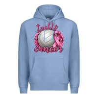 Colony Blue Tackle Cancer Volleyball Premium Hoodie - texasbilliewilder