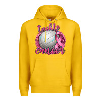 Lemon Tackle Cancer Volleyball Premium Hoodie - texasbilliewilder