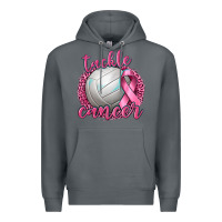 Rock Tackle Cancer Volleyball Premium Hoodie - texasbilliewilder
