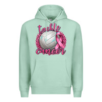 Seafoam Tackle Cancer Volleyball Premium Hoodie - texasbilliewilder