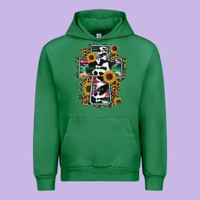 Western Cross Urban Hoodie Designed By Ranaportraitstore