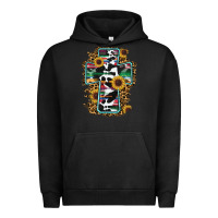 Pigment Black western cross Urban Hoodie - RanaPortraitStore