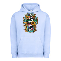 Pigment Grape Ice western cross Urban Hoodie - RanaPortraitStore