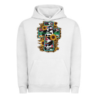 Pigment Lunar Rock western cross Urban Hoodie - RanaPortraitStore