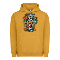 Pigment Peanut Butter western cross Urban Hoodie - RanaPortraitStore