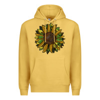 Antique Gold camouflage flitter sunflowers Premium Hoodie - RanaPortraitStore
