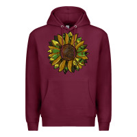 Burgundy camouflage flitter sunflowers Premium Hoodie - RanaPortraitStore