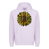 Lilac camouflage flitter sunflowers Premium Hoodie - RanaPortraitStore