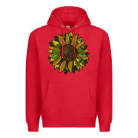 Red camouflage flitter sunflowers Premium Hoodie - RanaPortraitStore
