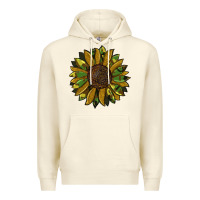 Sandshell camouflage flitter sunflowers Premium Hoodie - RanaPortraitStore