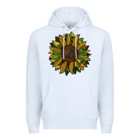 White camouflage flitter sunflowers Premium Hoodie - RanaPortraitStore
