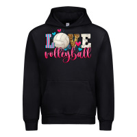 Black love volleyball Urban Hoodie - Zillion Design Studio