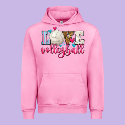 Love Volleyball Urban Hoodie Designed By Zillion Design Studio