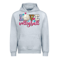 Heather Grey love volleyball Urban Hoodie - Zillion Design Studio