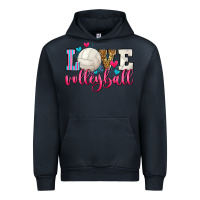 Navy love volleyball Urban Hoodie - Zillion Design Studio