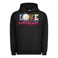 Pigment Black love volleyball Urban Hoodie - Zillion Design Studio