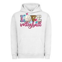 Pigment Lunar Rock love volleyball Urban Hoodie - Zillion Design Studio