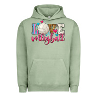 Pigment Oil Green love volleyball Urban Hoodie - Zillion Design Studio