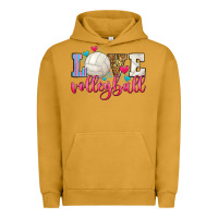 Pigment Peanut Butter love volleyball Urban Hoodie - Zillion Design Studio