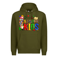 Army Green i teach au some kids Premium Hoodie - Zillion Design Studio