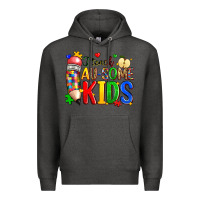 Charcoal Heather i teach au some kids Premium Hoodie - Zillion Design Studio
