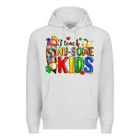 Dove Grey i teach au some kids Premium Hoodie - Zillion Design Studio