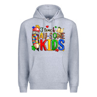 Heather Grey i teach au some kids Premium Hoodie - Zillion Design Studio