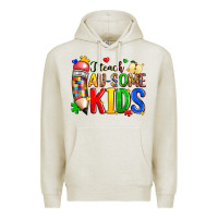 Oatmeal Heather i teach au some kids Premium Hoodie - Zillion Design Studio