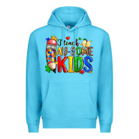 Ocean Blue i teach au some kids Premium Hoodie - Zillion Design Studio