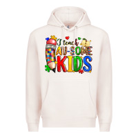 Pale Pink i teach au some kids Premium Hoodie - Zillion Design Studio