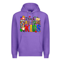 Purple i teach au some kids Premium Hoodie - Zillion Design Studio