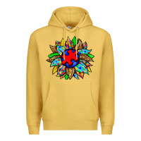 Antique Gold autism sunflower Premium Hoodie - Zillion Design Studio