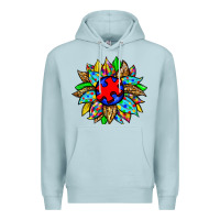 Blue Mist autism sunflower Premium Hoodie - Zillion Design Studio