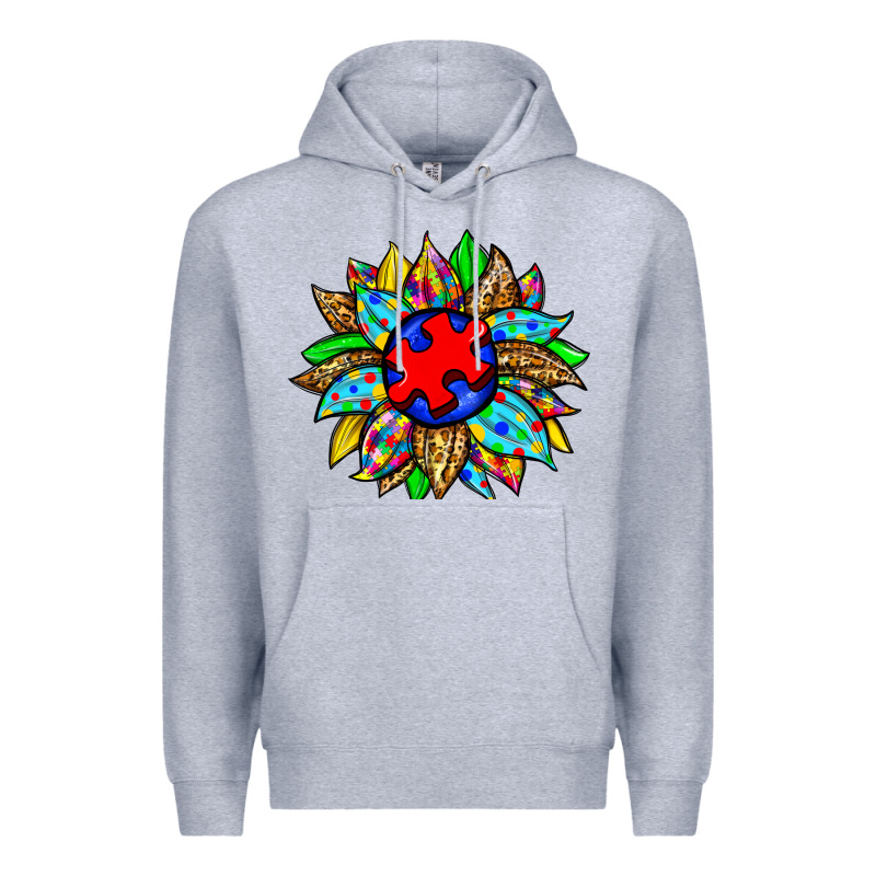 Autism Sunflower Premium Hoodie by Zillion Design Studio | Teevron