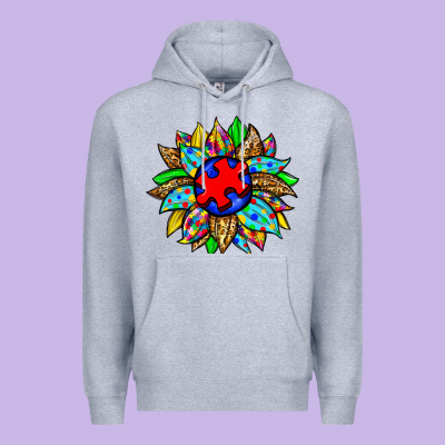 Autism Sunflower Premium Hoodie Designed By Zillion Design Studio