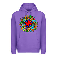 Purple autism sunflower Premium Hoodie - Zillion Design Studio